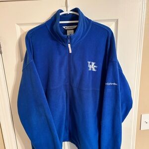 Columbia Blue Fleece Jacket with UK Logo